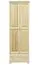 Schmaler Garderobenschrank Kiefer Vollholz massiv natur - 195 x 65 x 59 cm (H x B x T) Abbildung