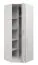 87 cm breiter Kleiderschrank mit 1 Tür | Kleiderstange | Farbe: Weiß Abbildung