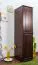 Holzschrank Kleiderschrank Schlafzimmerschrank, Farbe: Nuss 190x47x60 cm Abbildung