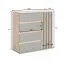 Kommode | 80 x 34 x 80 cm | Eiche Artisan / Beige-Kaschmir | 1 Tür | 4 Schubladen | 2 Fächer | Alexandroupoli 02