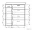 Schuhschrank Pamanukan 14, Farbe: Erle - Abmessungen: 102 x 90 x 39 cm (H x B x T)