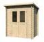 Holz-Gartenhütte 2,3 x 1,18 Meter (inkl. Dach) | Naturbelassen | Pultdach Abbildung