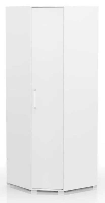 Kleiderschrank, Breite: 86 cm, Farbe: Weiß Abbildung