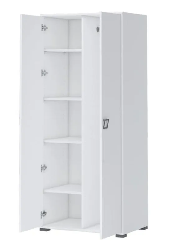Kinder Kleiderschrank Weiß 198x84x56 cm Abbildung