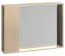 Eleganter Spiegel Minnea 43, mit zwei kleinen Fächern, Eiche, Maße: 50 x 69 x 12 cm, sehr gute Stabilität, modernes Design
