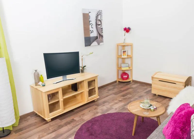 Standregal, 30 cm breit, Kiefer Holz-Massiv, Farbe: Natur Abbildung