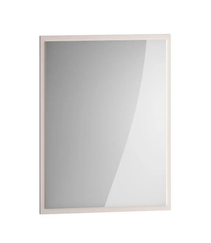 Garderobenspiegel | Farbe: Kaschmir | Maße: 49 x 2 x 65 cm | rechteckig | ABS-Kantenschutz | schlichtes Design | für den Vorraum