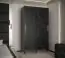 Schiebetürenschrank mit fünf Fächern Jotunheimen 28, Farbe: Schwarz - Abmessungen: 208 x 120,5 x 62 cm (H x B x T)