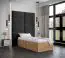 Modernes Einzelbett inkl. Lattenrost Dufourspitze 02, Liegefläche: 90 x 200 cm, Farbe Eiche, Rahmen aus robustem Kiefernholz 16 mm, verstärkte Kanten