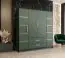 Kleiderschrank mit modernen Design und genügend Stauraum Similaun 36, Farbe: Grün - Abmessungen: 202 x 201 x 40 cm (H x B x T), mit 10 Fächern und zwei Schubladen