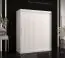 Kleiderschrank mit schlichten Design Balmenhorn 57, Farbe: Weiß matt - Abmessungen: 200 x 150 x 62 cm (H x B x T), mit fünf Fächern und zwei Kleiderstangen