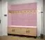 Elegantes Wandpaneel Farbe: Rosa - Abmessungen: 42 x 42 x 4 cm (H x B x T)