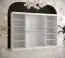 Großer Kleiderschrank mit genügend Stauraum Balmenhorn 70, Farbe: Weiß matt / Schwarz matt - Abmessungen: 200 x 250 x 62 cm (H x B x T), mit drei Türen