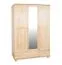 Kleiderschrank Kiefer natur 120