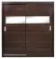 2 Meter breiter Kleiderschrank mit 2 Türen | Farbe: Wenge-Optik Abbildung
