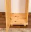Kleiderschrank | 1 Drehtür | mit Kleiderstange | 47 cm breit | Massivholz | Farbe: Natur Abbildung
