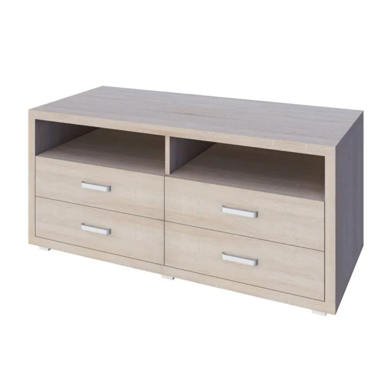 TV-Unterschrank Kerowagi 21, Farbe: Sonoma Eiche - Abmessungen: 60 x 135 x 49 cm (H x B x T)