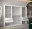 Schiebetürenschrank / Kleiderschrank Guajara 06 mit Spiegel, Farbe: Weiß matt - Abmessungen: 200 x 250 x 62 cm (H x B x T)