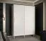 Außergewöhnlicher Kleiderschrank mit fünf Fächern Jotunheimen 89, Farbe: Weiß - Abmessungen: 208 x 150,5 x 62 cm (H x B x T)