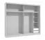 Schubladen für Kleiderschrank, 2er Set, Farbe: Weiß, Maße: 38 x 44 x 41,5 cm