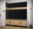 Wandpaneel mit edlen Design Farbe: Anthrazit - Abmessungen: 42 x 42 x 4 cm (H x B x T)