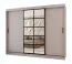 Schiebetürenschrank | Kaschmir | 10 Fächer | 2 Kleiderstangen | hochwertig Verarbeitet | 250 x 62 x 200 cm | Kleiderschrank | Spiegeltür | modernes Design