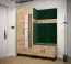 Wandpaneel im modernen Stil Farbe: Grün - Abmessungen: 42 x 42 x 4 cm (H x B x T)