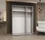 Kleiderschrank zwei Kleiderstangen Eiger 123, drei Spiegeltüren, 1,5 Meter breit, Soft-Close-Funktion, zwei Fächer, für Schlafzimmer