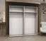 Kleiderschrank mit zwei Spiegeltüren Korab 87, Farbe: Kaschmir, Soft-Close-Funktion, zwei Kleiderstangen, 2 Meter breit, Griffe: Kaschmir, Drehtürenschrank