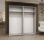 Kleiderschrank mit vier Spiegeltüren Korab 143, Farbe: Kaschmir, 2 Meter breit, Griffe: Gold, zwei Kleiderstangen, zwei Fächer, Soft-Close-Funktion