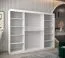 Schiebetürenschrank | Weiß Matt | 10 Fächer | 2 Kleiderstangen | hochwertig Verarbeitet | 250 x 62 x 200 cm | Kleiderschrank | Spiegeltür | modernes Design