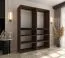 Kleiderschrank | Farbe: Walnuss Warmia | 8 Drehtüren | 6 Fächer | Soft-Close Funktion | 2 Kleiderstangen | 160 x 52 x 203 cm | hochwertig Verarbeitet | für Schlafzimmer