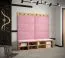 Elegantes Wandpaneel Farbe: Rosa - Abmessungen: 42 x 84 x 4 cm (H x B x T)