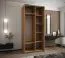 Kleiderschrank / Schiebetürenschrank |245,5 x 120 x 64 cm | 6 Fächer | 6 Einlegeböden | 2 Kleiderstangen | 2 Schiebetüren | Farbe: Weiß | Soft-Close