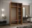 Schiebetürenschrank mit zwei Kleiderstangen | Soft-Close | 2 Schiebetüren | 245,5 x 130 x 64 cm | 6 Fächer | Farbe: Schwarz | ABS Kantenschutz