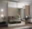 Kleiderschrank / Schiebetürenschrank | 11 Fächer | 2 Kleiderstangen | 2 Schiebetüren | 245,5 x 200 x 64 cm | Spiegel | Soft-Close | Farbe: Kaschmir
