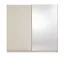 Kleiderschrank mit Spiegel |  Kaschmir | 221 x 60 x 207 cm | 1 Kleiderstange | Metallgriffe | inkl. Beleuchtung | 6 Fächer | Soft-Close-System | Igoumenitsa 04