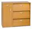 Schuhschrank Pamanukan 24, Farbe: Erle - Abmessungen: 69 x 80 x 34 cm (H x B x T)