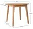 Tisch rund Erdre 07 mit 90 cm Durchmesser, Tischplatte 2 cm, in Eiche geölt, Massivholz Eiche, 90 x 90 cm, ästhetisch und minimalistisch, 4 Standbeine