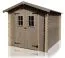 Gartenhaus 2,78 x 2,26 Meter (inkl. Dach) | Naturbelassen | Satteldach Abbildung