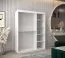 150 cm breiter Kleiderschrank mit 5 Fächern und 2 Türen | Farbe: Sonoma Eiche / Weiß Abbildung
