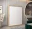 150 cm breiter Kleiderschrank mit 5 Fächern und 2 Türen | Farbe: Sonoma Eiche / Weiß Abbildung