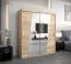 180 cm breiter Kleiderschrank mit 2 Türen | 10 Fächer | Farbe: Sonoma Eiche Abbildung