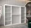Großer 250 cm breiter Kleiderschrank mit 10 Fächern und 3 Türen | Farbe: Weiß Abbildung