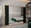 Großer 250 cm breiter Kleiderschrank mit 10 Fächern und 3 Türen | Farbe: Sonoma Eiche Abbildung