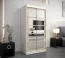1 Meter breiter Kleiderschrank mit 2 Türen | Farbe: Sonoma Eiche / Weiß Abbildung