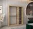 150 cm breiter Kleiderschrank mit 5 Fächern und 2 Türen | Farbe: Sonoma Eiche / Weiß Abbildung