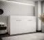 Schrankbett Namsan 02 horizontal, Farbe: Weiß matt - Liegefläche: 120 x 200 cm (B x L)