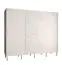 Großer Kleiderschrank mit 10 Fächern Jotunheimen 131, Farbe: Weiß - Abmessungen: 208 x 250,5 x 62 cm (H x B x T)