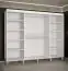 Großer Kleiderschrank mit 10 Fächern Jotunheimen 131, Farbe: Weiß - Abmessungen: 208 x 250,5 x 62 cm (H x B x T)